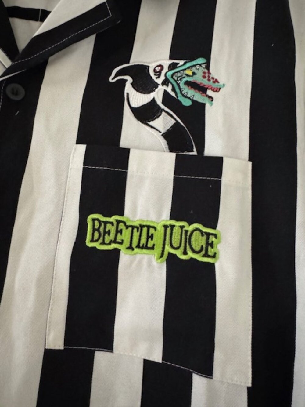 Beetlejuice x Forever21 Men Stripe Shirt - Picture 11 of 12